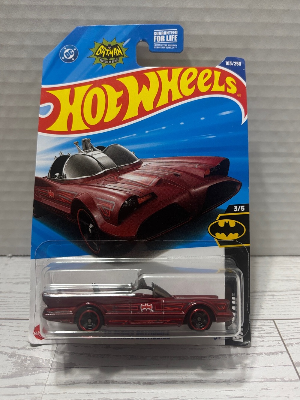 TV Series Batmobile Hot Wheels DC Batman Diecast Mattel Collectable Toy Car 2025